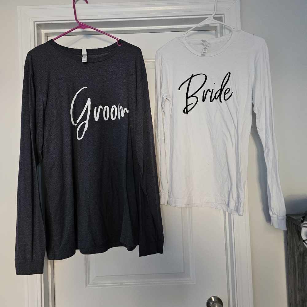Bride and Groom Long Sleeve Tee